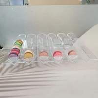 Support de présentation en acrylique pour donuts, macarons, biscuits, plateaux à desserts, présentoir surélevé, emballé dans un carton