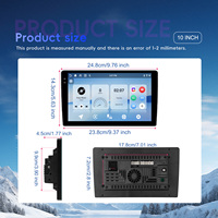 Podofo Autoradio Double Din Android 7''/9''/10'' 4+128G/4+64G Écran Incell 1080P Sans Fil Carplay/Android Auto GPS WiFi OEM ODM
