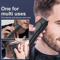 Tondeuse à cheveux électrique professionnelle rechargeable par USB pour hommes, lame en acier inoxydable, ABS, sans fil, pour usage domestique