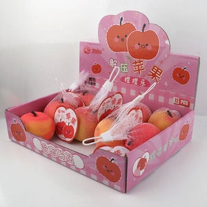 ของเล่นตกแต่งผลไม้สร้างสรรค์ ของเล่นแปลกใหม่ ของเล่นตลก ของเล่นรูปแตงโม แอปเปิ้ลแดง ของเล่นนุ่มๆ ของเล่นคลายเครียด - Product Image 5