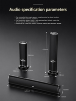 Système de haut-parleurs colonne Bluetooth 5.1 canaux OKON pour salon et télévision avec caisson de basses actif