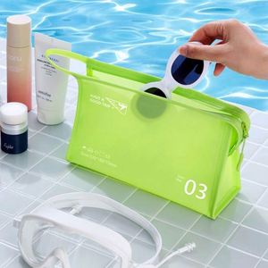New Summer Pool PVC Waterproof Makeup Bag Jelly Colorful Wash Bag Travel <b>Toiletry</b> Cosmetic <b>Storage</b> Bag - Product Image 4