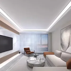 45*45 60*60mm grande taille LED bande profilé d'<span class=keywords><strong>angle</strong></span> en aluminium couverture laiteuse <span class=keywords><strong>armoire</strong></span> profilé d'<span class=keywords><strong>angle</strong></span> noir à <span class=keywords><strong>Angle</strong></span> droit - Product Image 4