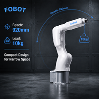 Bras robotisé industriel FOBOT à 6 axes, charge utile de 10 kg, haute précision, pour le distribution, l'étiquetage et le tri automatiques SI