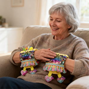 Juguete Terapéutico Sensorial para Manos y Brazos para Demencia <span class=keywords><strong>de</strong></span> <span class=keywords><strong>Alzheimer</strong></span>, Cuidado <span class=keywords><strong>de</strong></span> Ancianos en el Hogar, Almohada <span class=keywords><strong>de</strong></span> Fidget para la Ansiedad, Guantes <span class=keywords><strong>de</strong></span> Rehabilitación Shuman - Product Image 4