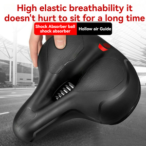<span class=keywords><strong>Selle</strong></span> de vélo confortable en cuir souple épaissi, absorbant les chocs, pour VTT – Vente en gros - Product Image 2