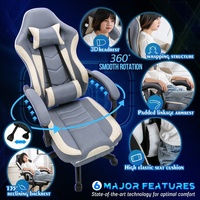 Chaise de jeu confortable en tissu respirant pour adulte avec repose-pieds, livraison gratuite DDP, MOQ 1 pièce, prix abordable