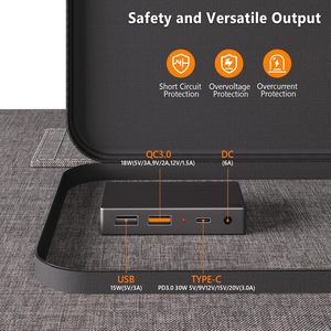 Panneaux solaires pliables ETFE haute efficacité <span class=keywords><strong>300</strong></span>/400/600W, chargeur portable compatible avec les stations d'alimentation Jackery/<span class=keywords><strong>EcoFlow</strong></span>/Bluetti - Product Image 4