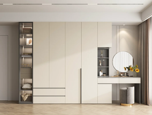 Armoire autoportante en bois avec grande capacité de rangement, design moderne, meubles de chambre à coucher personnalisables, haut de gamme et pratique - Product Image 3