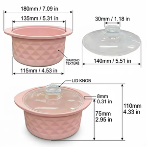 Hot Sale Silicone Multi-<b>Microwave</b> Steamers Pot with Handle & Lid Non-stick Heat-Resistant Cookware Cooker Steamer for Cooking - Product Image 3