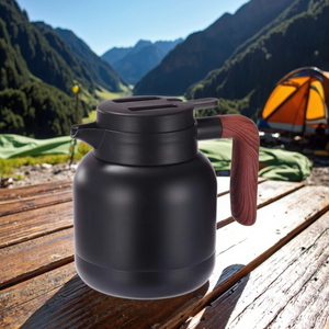 กระติกน้ำร้อนสูญญากาศทันสมัยหม้อกาแฟชา1L ฉน<span class=keywords><strong>ว</strong></span>นกันความร้อนผนังสองชั้นสแตนเลส - Product Image 6