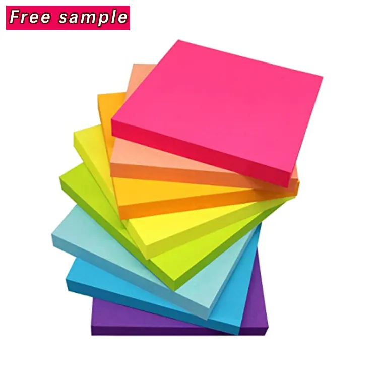 아마존 핫 세일 메모 패드 각서 다채로운 종이 사용자 정의 3x3 인치 스티커 메모
