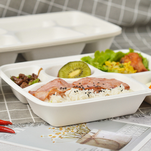 Bandeja de Alimentos Biodegradable de Bagazo Blanca de 6 Pulgadas con Certificación CE, Ecológica y Segura para Contacto con Alimentos, Ideal para Bodas y Fiestas, Venta al por Mayor <span class=keywords><strong>BIOPACK</strong></span> - Product Image 2