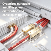 Bloc de distribution de sortie 8Gauge pour voiture et bateau, idéal pour les systèmes audio (calibre 4 AWG)