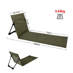 Chaise de camping pliante portable en alliage d'aluminium pour extérieur, chaise longue de plage extensible pour pelouse - Product Image 6