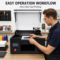 Automatische digitale UV-vlakbedprinter voor gepersonaliseerde telefoonhoesjes, acryl awards, houten reclameborden, printer met directe uitharding