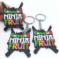LLavero de goma de PVC suave personalizado de fábrica OEM 2D 3D logotipo comercial llaveros de Anime regalo de negocios de moda