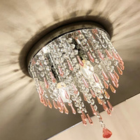 Plafonnier LED en cristal blanc en forme de losange, luminaires fantaisie pour la maison, lustre nordique, luminaire de salon et lampes suspendues