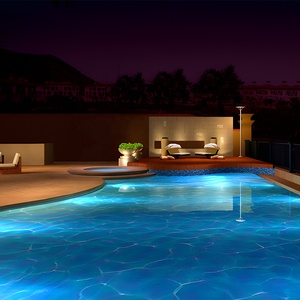 12V LED Pool Lights IP68 Surface étanche sous-marine à changement de couleur 2700-6000K Corps de lampe en acier inoxydable Par56 50000 heures - Product Image 6