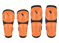Équipement de protection sportif pour enfants, quatre pièces, pour moto tout-terrain, patinage à roulettes, protection anti-chute des genoux et des coudes