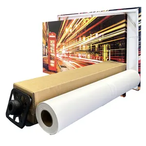 G/m² bedruckbare Polyester-Inkjet-Leinwand, weißes Inkjet-Leinwand papier für den Giclé e-Druck