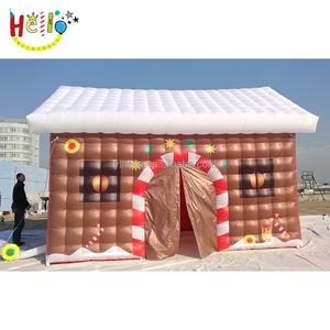 Cabane en rondins gonflable de Noël, maison en bois d'hiver gonflable avec design personnalisé - Product Image 3