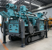 Foreuse géologique et minérale sur chenilles entièrement hydraulique 600-800m, diesel 380V, pour forage de puits d'eau et carottage diamanté