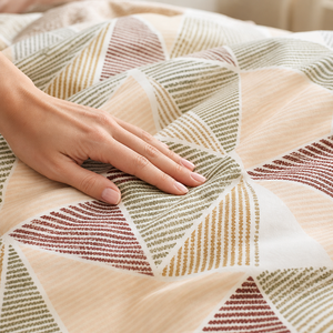 Poland Local Hub 3 Piece Cotton <b>Bedding</b> Set <b>Queen</b> <b>Size</b> Scandi Patchwork Comforter EU Dropshipping - Product Image 6