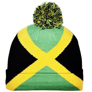 Sombrero de punto Jamaica Cuba México Bandera sombrero acrílico Cálido al aire libre Fan productos Bandera nacional gorro - Product Image 1