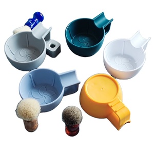 Set da Barba Dishi con Pennello in Resina, Ciotola per Schiuma e Portasapone con Supporto per Tazza - Product Image 1