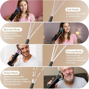 Herramienta Plegable para Limpieza de Oídos, Kit Portátil para Remover <span class=keywords><strong>Cera</strong></span> de Oídos con 4 Ajustes de Presión, IPX6, para Viajes - Product Image 5