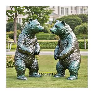 Yaşam boyutu bronz pirinç penguen heykeli Metal döküm hayvan heykel bahçe dekor için - Product Image 2