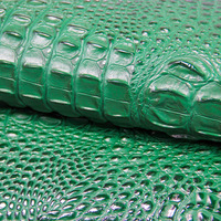 Cuir PU effet croco brillant et perlé, sans MOQ, pour sacs à main et usage décoratif sur canapés