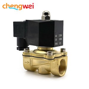 Válvula Solenoide Naranja 2W200-20D AC220V de Latón Normalmente Cerrada para Control de Tuberías de Agua - Product Image 3