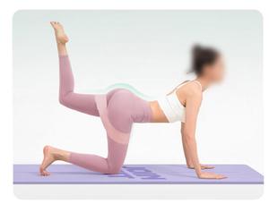 <span class=keywords><strong>Ceinture</strong></span> de Yoga et Fitness en Silicone pour Étirements, Entraînement des Hanches, Squats, Renforcement Musculaire, Boot Camp, et Anneau de Tension pour le Remodelage Corporel Hommes et Femmes - Product Image 3