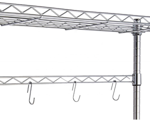 ASSMILE 3-Tier Chrome Bakers <strong>Wire</strong> <strong>Rack</strong> With Moveable Wooden Top Kitchen Organizer <strong>Rack</strong> Microwave <strong>Oven</strong> <strong>Wire</strong> Shelf Storage <strong>Rack</strong> - Product Image 4