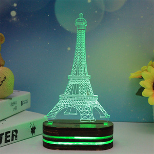 Lampe de <span class=keywords><strong>Table</strong></span> Led 3d à l'effigie des personnages de dessin animé, veilleuse, licorne, décoration de chambre, cadeau romantique, 7 couleurs, vacances - Product Image 6
