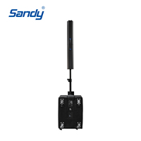 Système de sonorisation professionnel 2+1 avec enceintes colonne actives et subwoofer pour spectacles sur scène et événements DJ