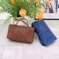 Sac de rangement multifonctionnel en cuir PU de luxe pour batterie externe, organiseur de voyage pour câbles de charge et écouteurs