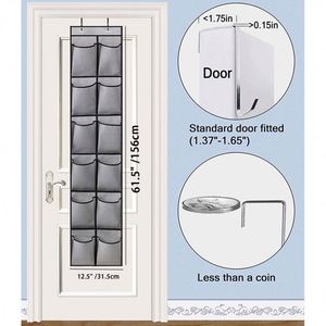 Organizador Colgante para Puerta con 12 Bolsillos y Ganchos Metálicos, Ahorra Espacio, Superventas - Product Image 6