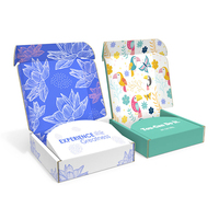 Boîte d'emballage en papier personnalisée avec logo pour t-shirts, cadeaux pour hommes et femmes, vêtements, maillots de bain, sous-vêtements