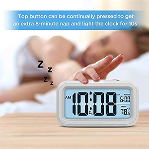 Wholesale Cheap Electric Smart Digital Alarm Clock <b>Large</b> Display LED Mirror Home Decor <b>Table</b> Clock USB Powered Acoustic Control - Product Image 3