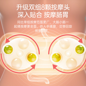 เครื่องนวดหน้าท้องซิงซี ชนิด C ชาร์จไฟได้ พร้อมระบบประคบร้อนเพื่อบรรเทาอาการทางเดินอาหารและอาการท้องผูก - Product Image 2