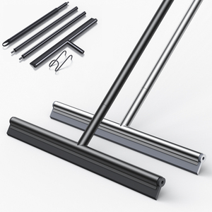 Nouvel Arrivage <span class=keywords><strong>Balai</strong></span>-essuieur <span class=keywords><strong>de</strong></span> sol large avec lame en <span class=keywords><strong>caoutchouc</strong></span> silicone et manche long en acier inoxydable pour le nettoyage et le balayage - Product Image 1