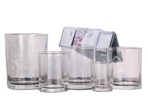 Bocaux à bougies en verre transparent de haute qualité avec couvercle en bambou, bocaux à bougies givrés vides avec logo personnalisé - Product Image 3