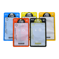 Étui de téléphone coloré Sac Emballage de vente au détail en plastique pour les petites entreprises Étuis de téléphone portable Câbles Pochette