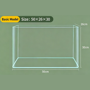 ตู้ปลาตั้งโต๊ะ Jinjing Ultra-Clear Eco Aquarium - ตู้เลี้ยงเต่าพร้อมต้นไม้ในน้ำ - Product Image 4