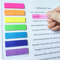 Onglets d'indexation autocollants amovibles multicolores de qualité supérieure pour le bureau et l'école