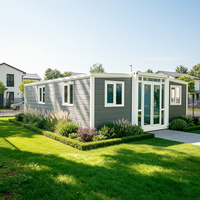 Maison conteneur extensible économique de 20 pieds ou 40 pieds avec toit, maison mobile préfabriquée, abordable, prête à l'emploi, option solaire disponible