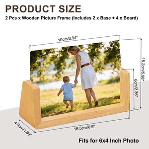 Wholesale 4x6 Inch Desk Top <b>Picture</b> <b>Frame</b> Acrylic Wood <b>Frame</b> - Product Image 2
